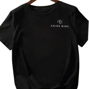Anine Bing Black Oversized T-Shirt